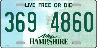 NH license plate 3694860