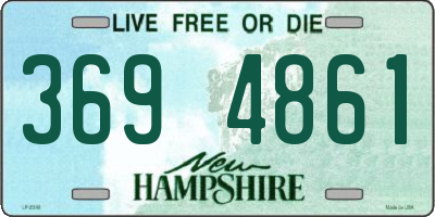 NH license plate 3694861