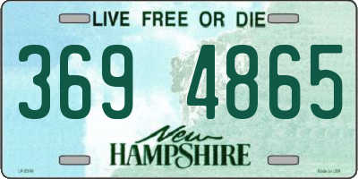 NH license plate 3694865