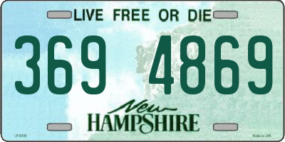 NH license plate 3694869