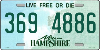 NH license plate 3694886