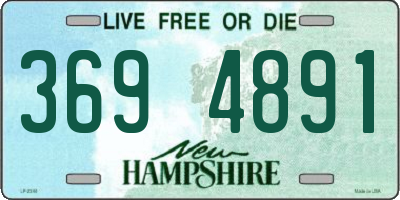 NH license plate 3694891