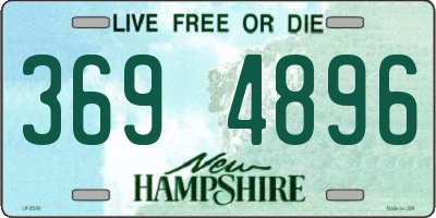 NH license plate 3694896