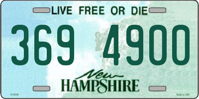 NH license plate 3694900