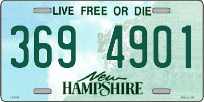 NH license plate 3694901