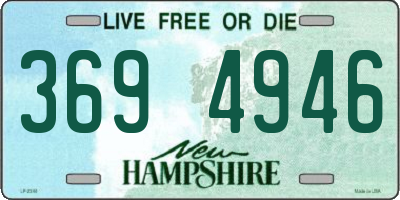 NH license plate 3694946
