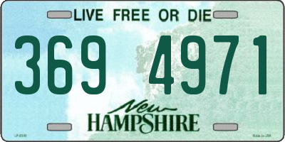 NH license plate 3694971