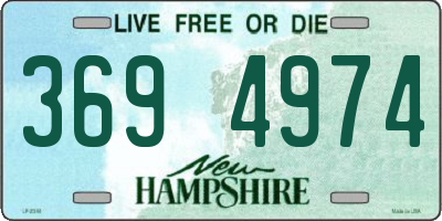 NH license plate 3694974