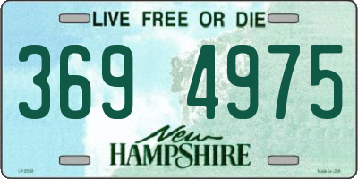 NH license plate 3694975