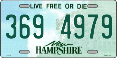 NH license plate 3694979