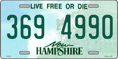 NH license plate 3694990