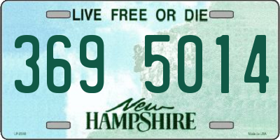 NH license plate 3695014