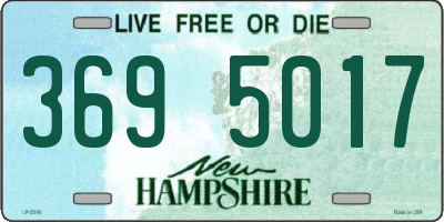 NH license plate 3695017