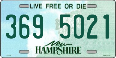 NH license plate 3695021