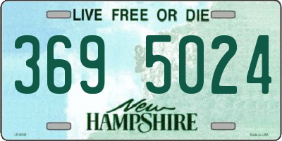 NH license plate 3695024