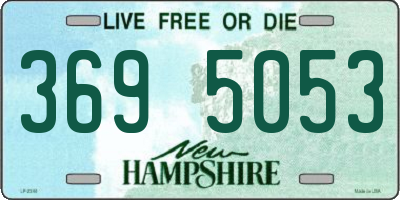 NH license plate 3695053