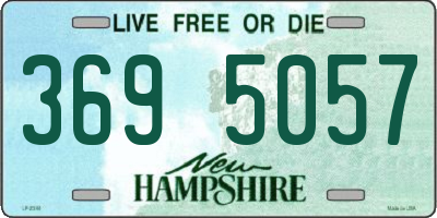 NH license plate 3695057