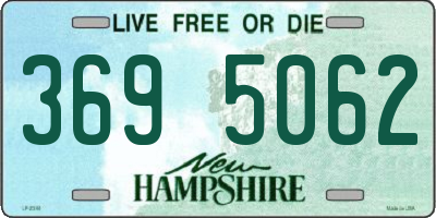 NH license plate 3695062