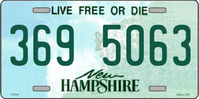 NH license plate 3695063