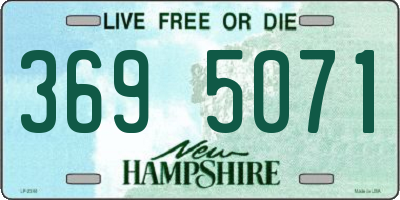 NH license plate 3695071