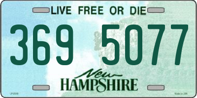 NH license plate 3695077