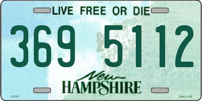 NH license plate 3695112