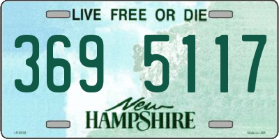 NH license plate 3695117
