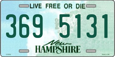 NH license plate 3695131