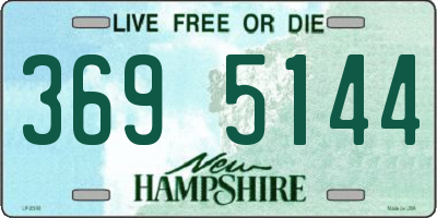 NH license plate 3695144