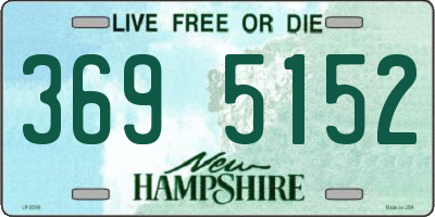 NH license plate 3695152