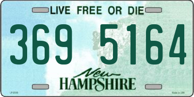 NH license plate 3695164