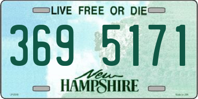 NH license plate 3695171