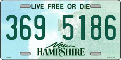 NH license plate 3695186