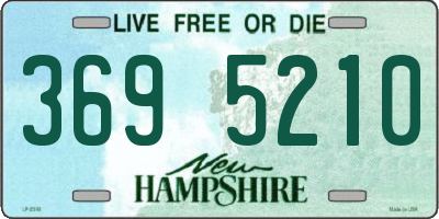 NH license plate 3695210