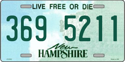 NH license plate 3695211