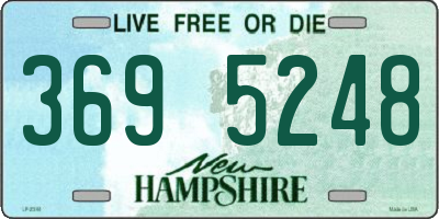 NH license plate 3695248