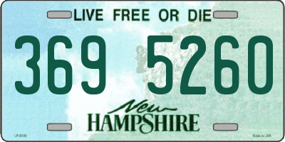NH license plate 3695260