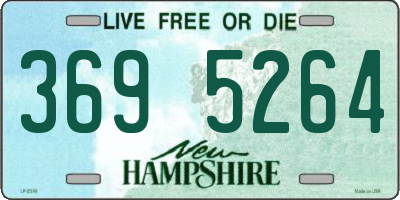 NH license plate 3695264