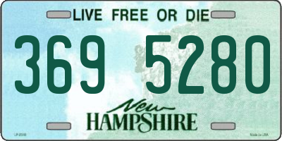 NH license plate 3695280