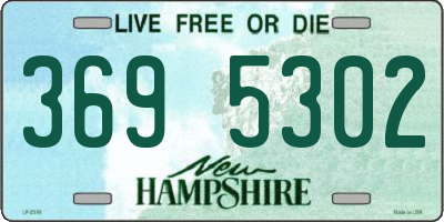 NH license plate 3695302