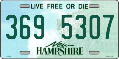 NH license plate 3695307