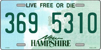 NH license plate 3695310