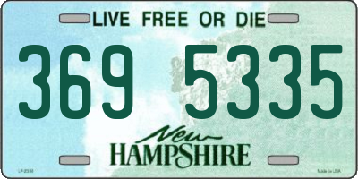 NH license plate 3695335
