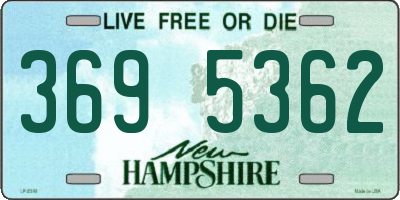 NH license plate 3695362
