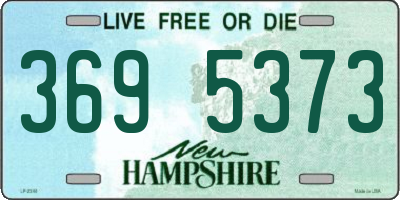 NH license plate 3695373