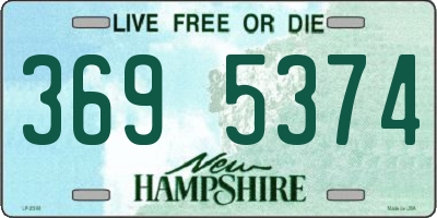 NH license plate 3695374