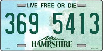 NH license plate 3695413