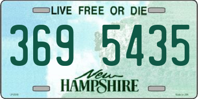 NH license plate 3695435