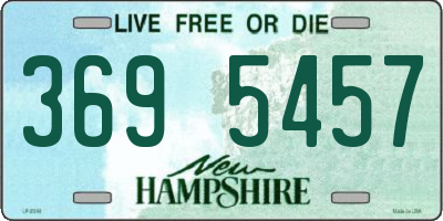NH license plate 3695457