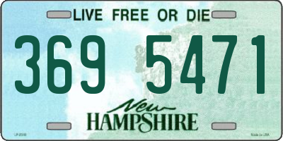 NH license plate 3695471